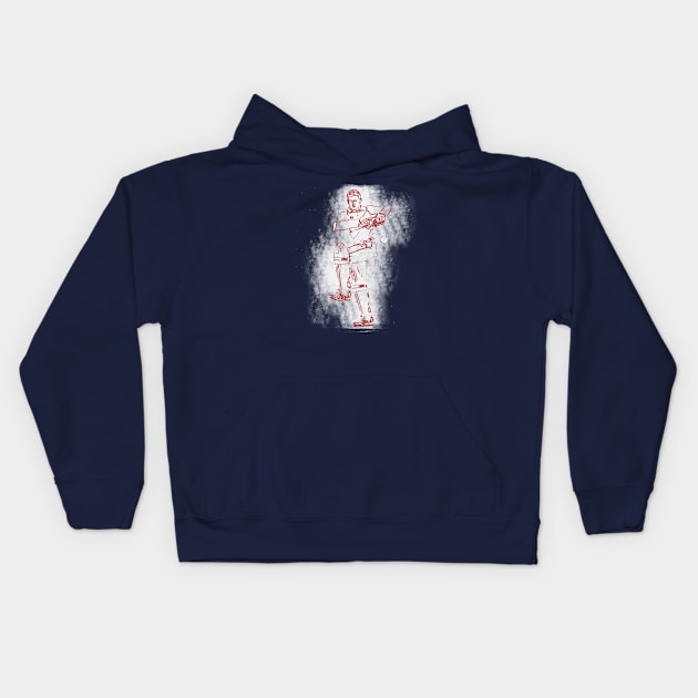 Cricket batsman  Art j5 Kids Hoodie by FasBytes